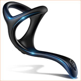 Silicone Triangle Penis Ring with Teasing Tail - - Ball and Cock Toys